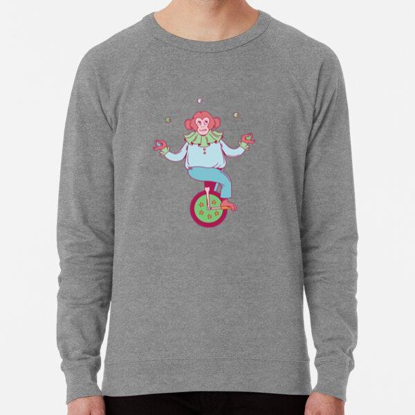 A Mischievous Monkey Juggler Riding A Unicycle Sweatshirt