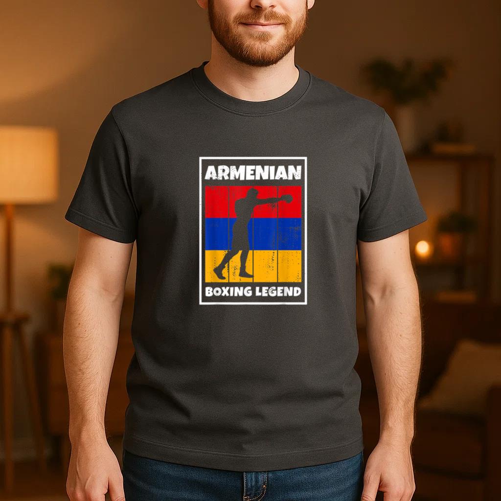 Armenian Boxing Legend T-Shirt - Image 4