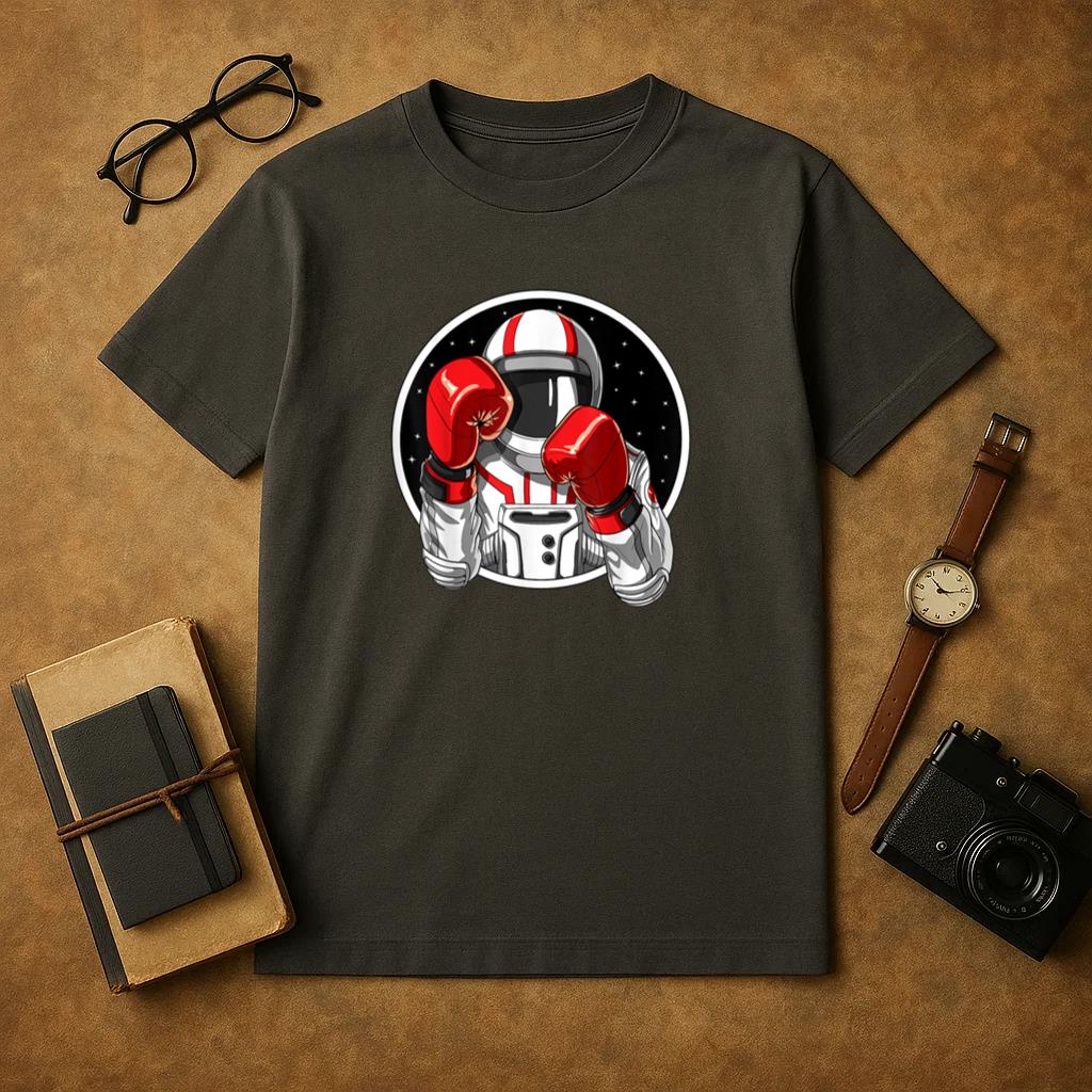 Astronaut Boxing Muay Thai Boxer T-Shirt