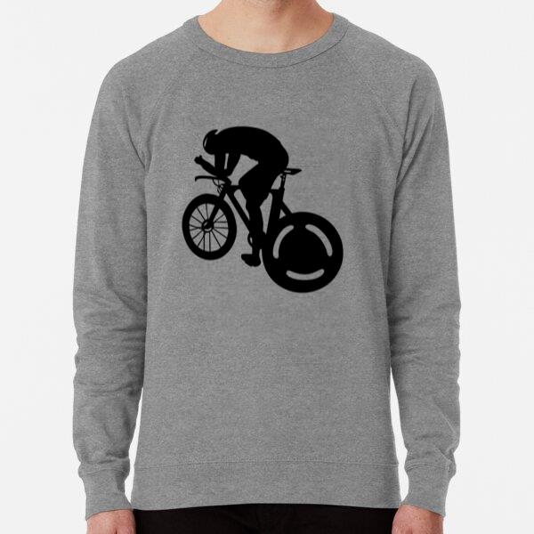 Athletic Bicycle Racer Silhouette Design T Shirt Design Sweatshirt