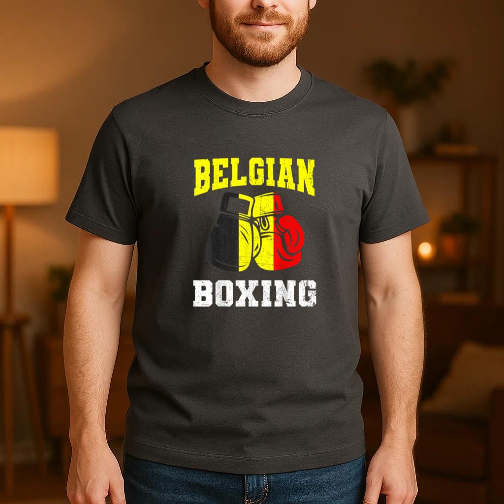 Belgian Boxing Gloves T-Shirt - Image 4