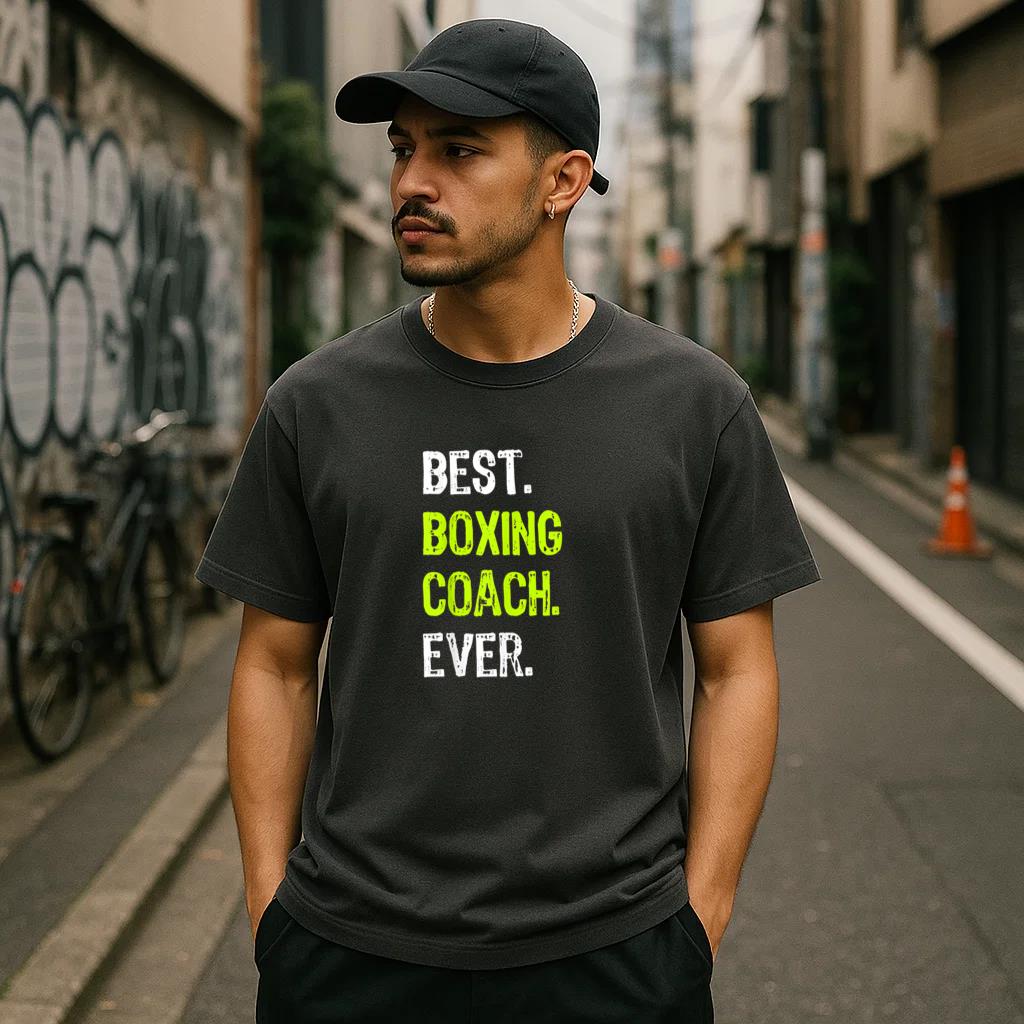 Best Boxing Coach T-Shirt - Image 3
