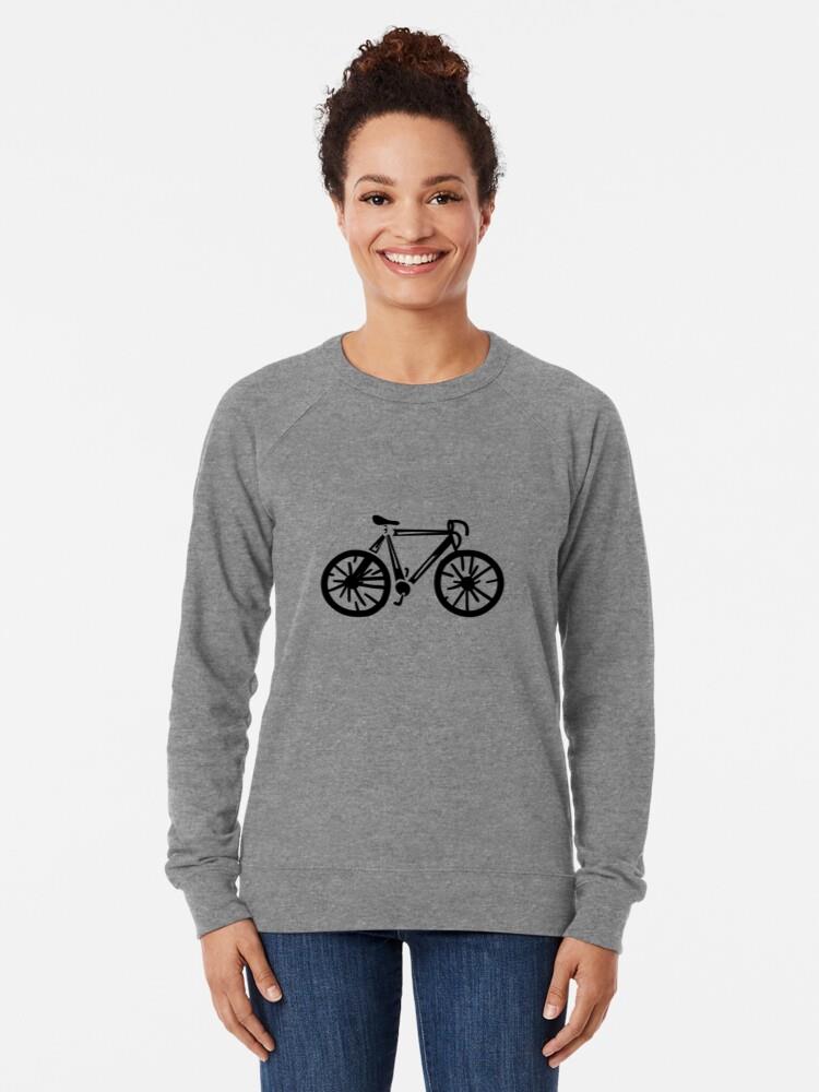Bicycle Cycle Bike Detailed Silhouette Sweatshirt - Image 3
