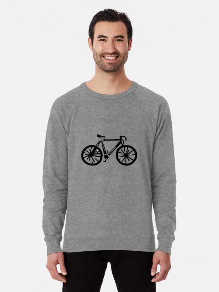 Bicycle Cycle Bike Detailed Silhouette Sweatshirt - Image 2