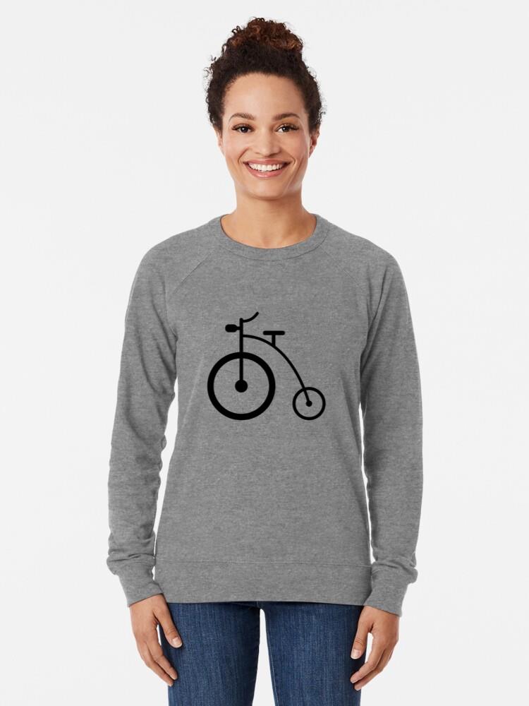 Bicycle Cycle Bike Wheel Silhouette Sweatshirt - Image 3
