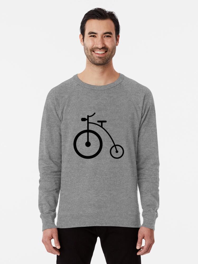 Bicycle Cycle Bike Wheel Silhouette Sweatshirt - Image 2