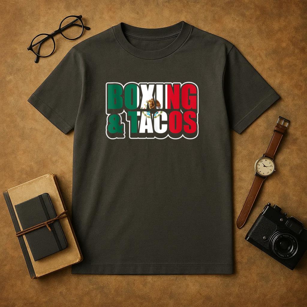 Boxing And Tacos Mexican T-Shirt