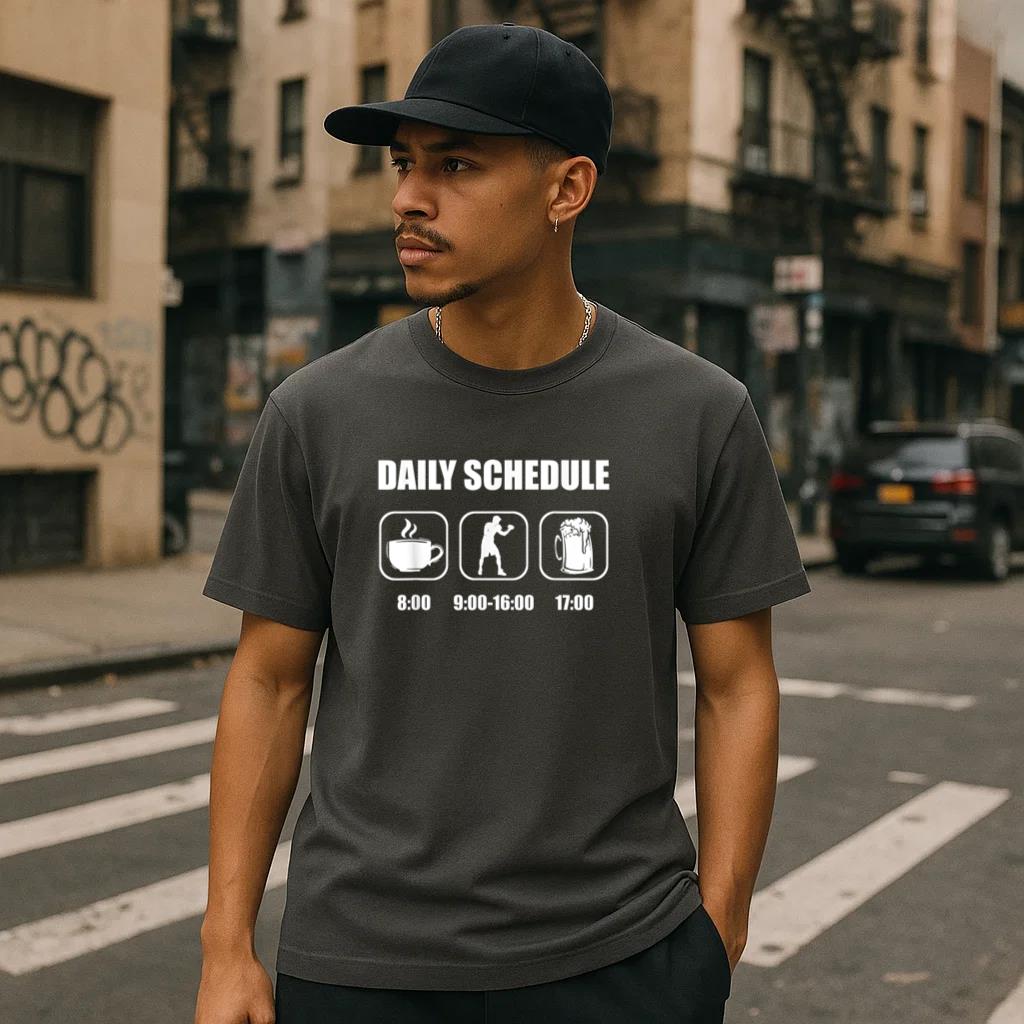 Boxing Daily Schedule T-Shirt - Image 2