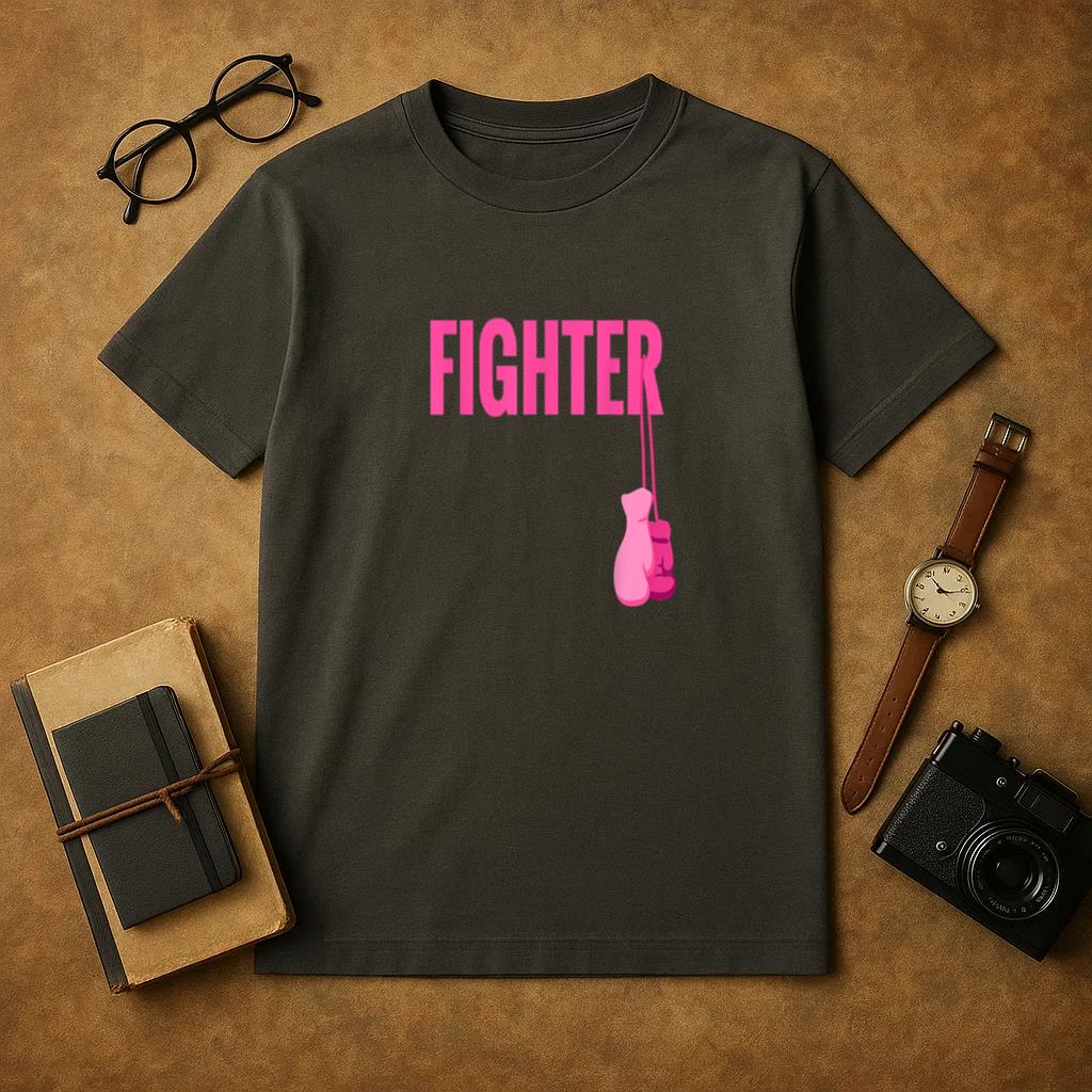 Boxing Gloves Breast Cancer Awareness T-Shirt
