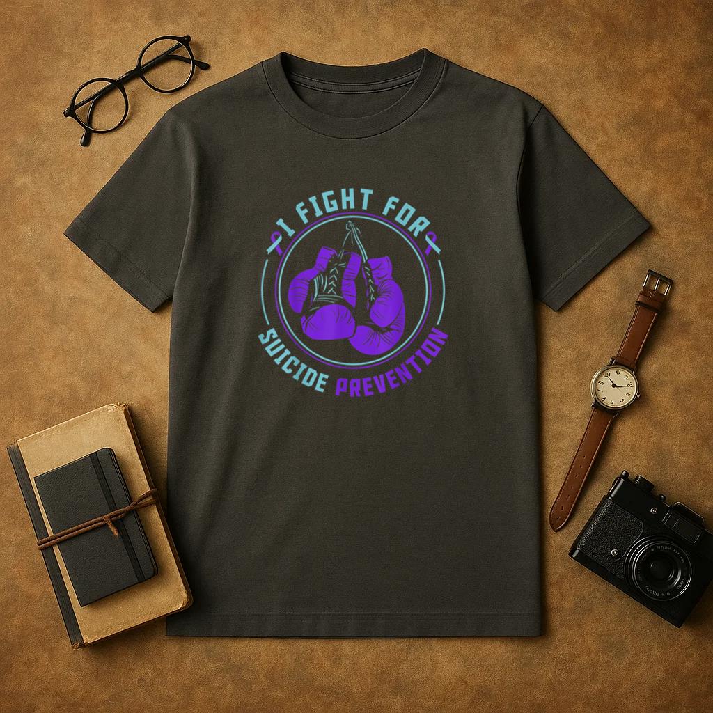 Boxing Gloves I Fight For Suicide Prevention T-Shirt