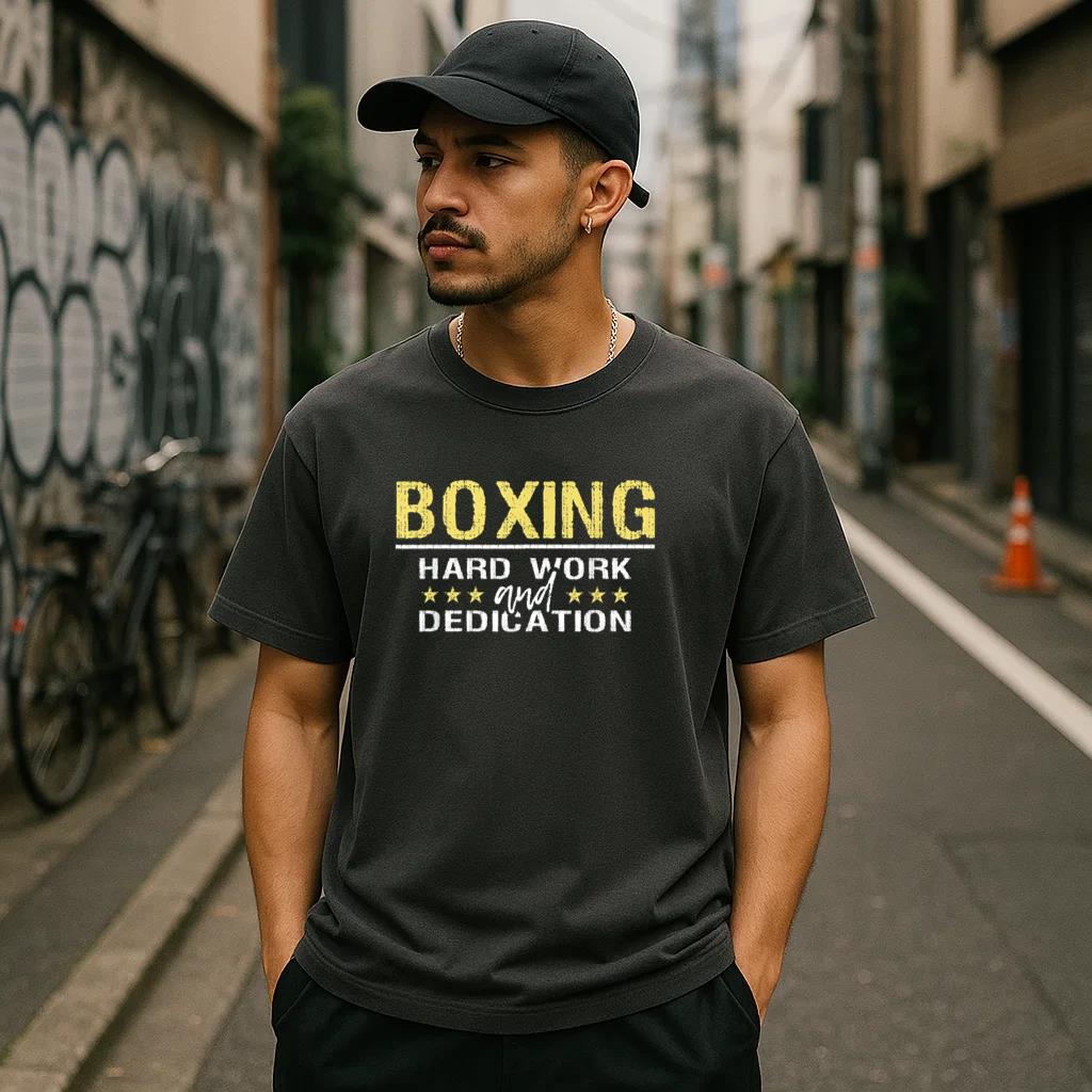 Boxing Hard Work And Dedication T-Shirt - Image 3