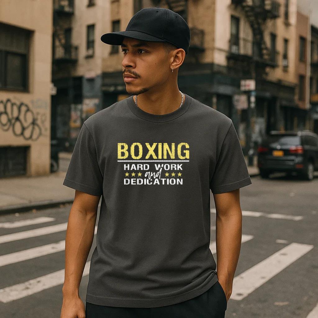 Boxing Hard Work And Dedication T-Shirt - Image 2
