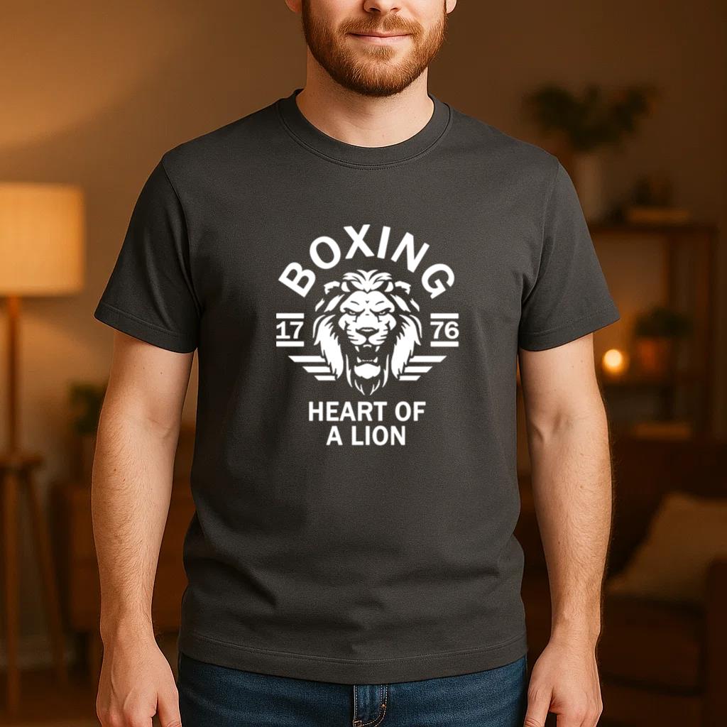 Boxing Heart Of A Lion T-Shirt - Image 4