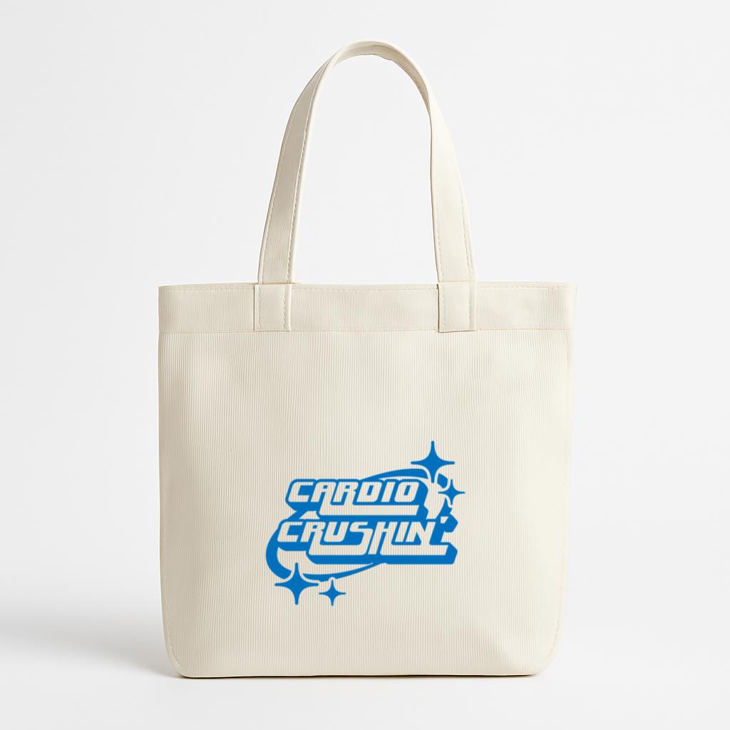 Cardio Crushin Design Canvas Tote Bag
