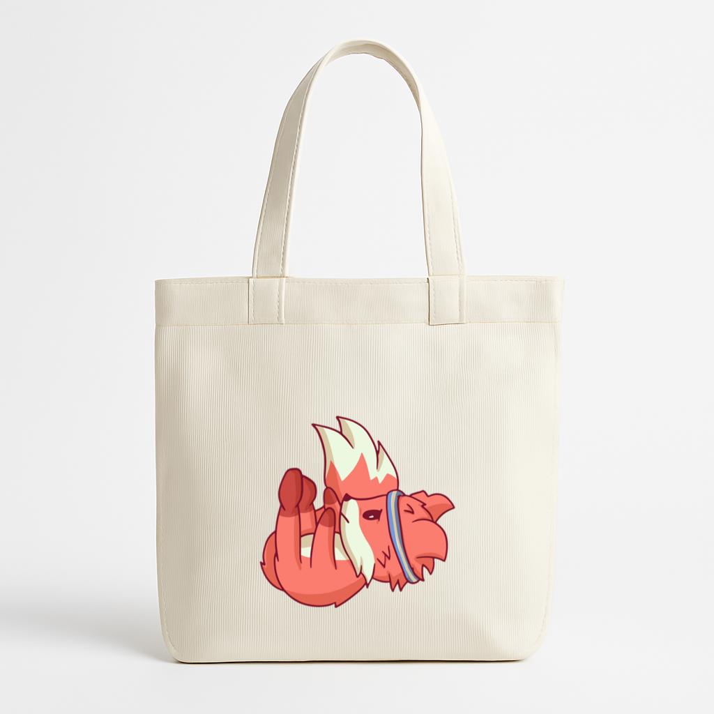 Fox Color Stroke Gym Canvas Tote Bag