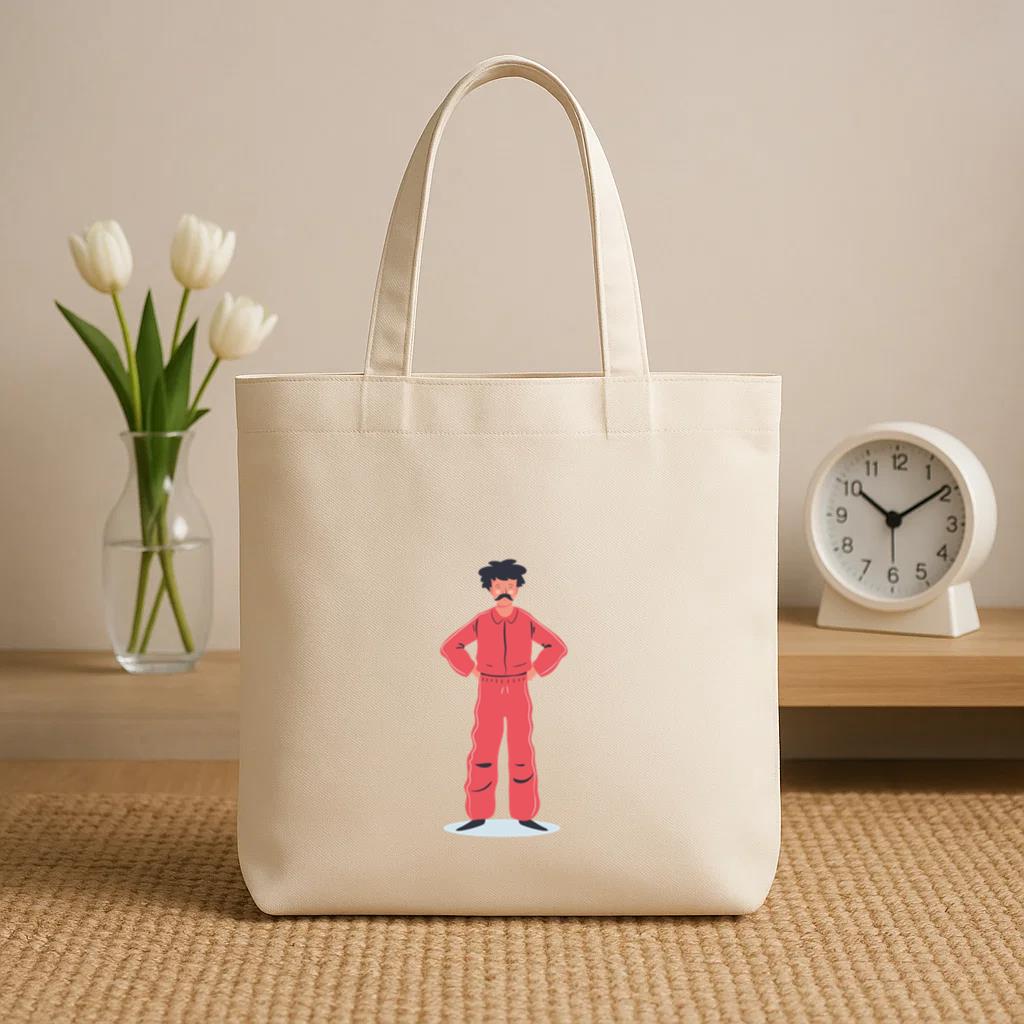 Gym Teacher Character Canvas Tote Bag - Image 2