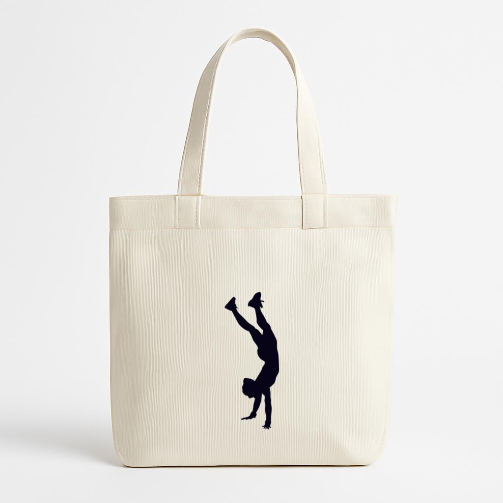 Handstand Walk Crossfit Silhouette Canvas Tote Bag