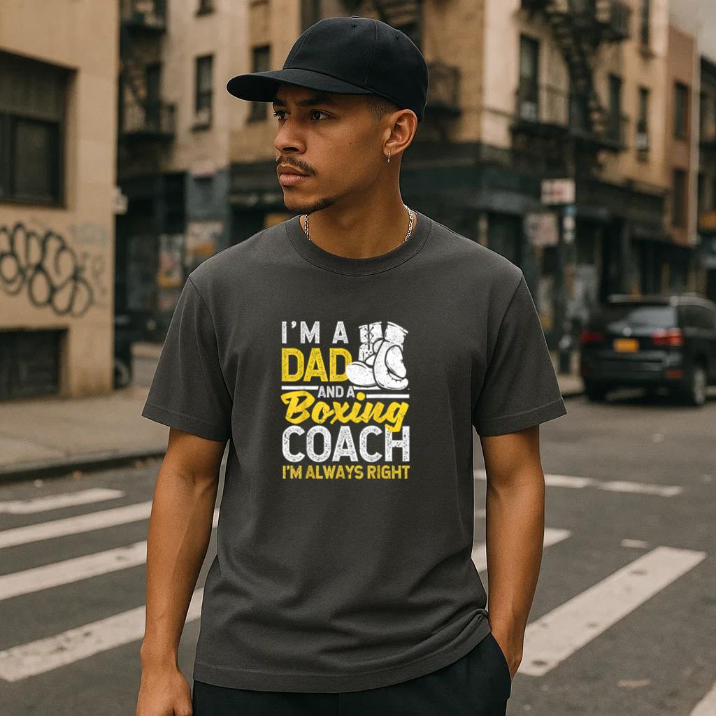 Im A Dad And A Boxing Coach T-Shirt - Image 2