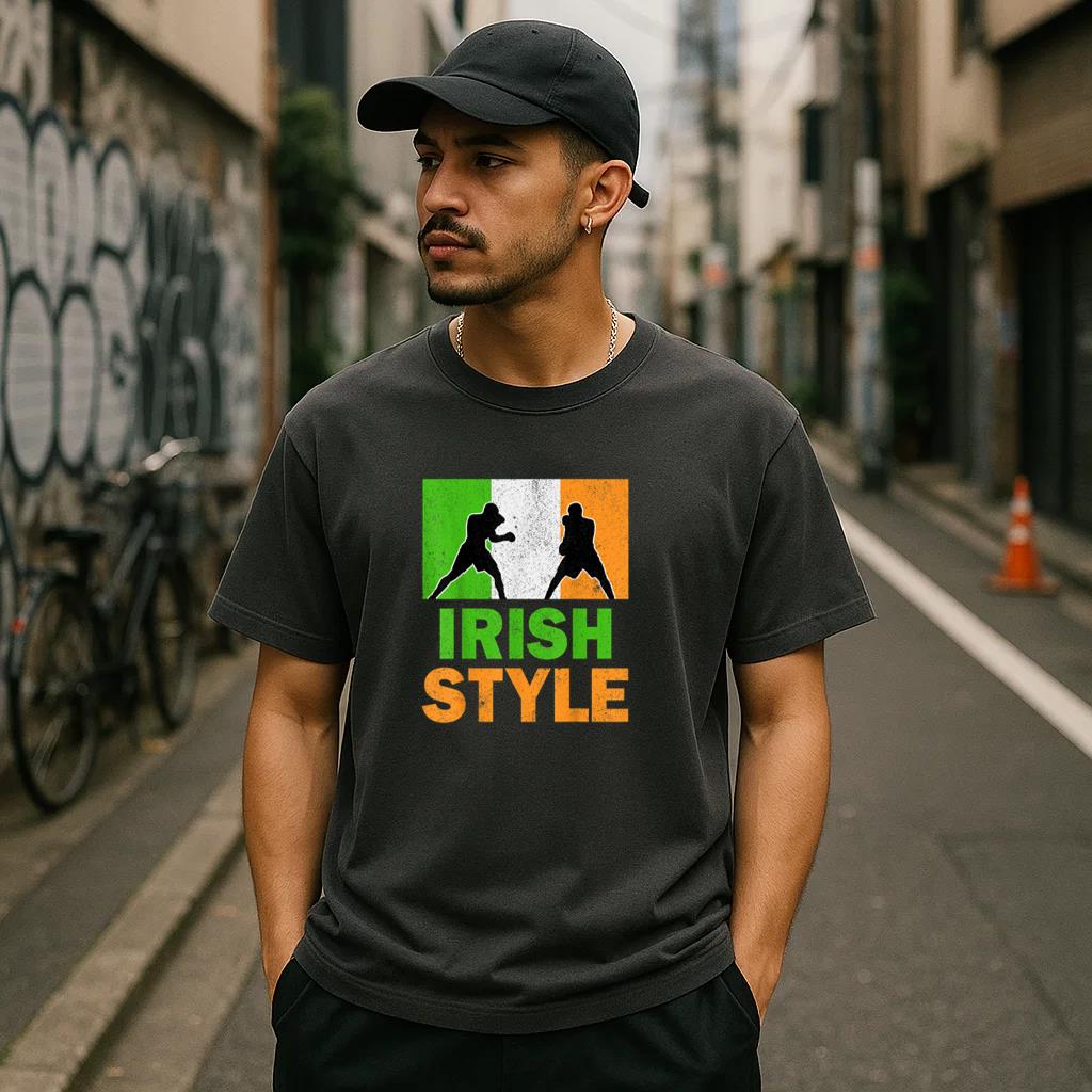 Ireland Flag Irish Boxing T-Shirt - Image 3
