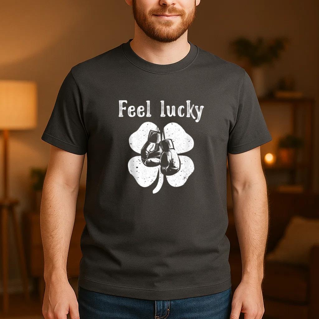 Irish Feel Lucky Boxing T-Shirt - Image 4