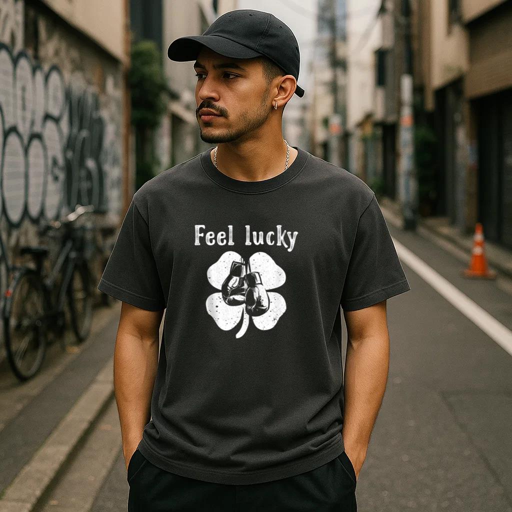Irish Feel Lucky Boxing T-Shirt - Image 3
