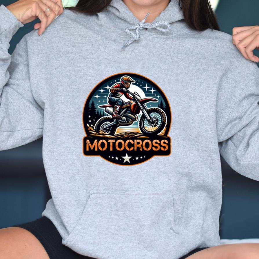 Man Motorbike Happy Minimal Hoodie