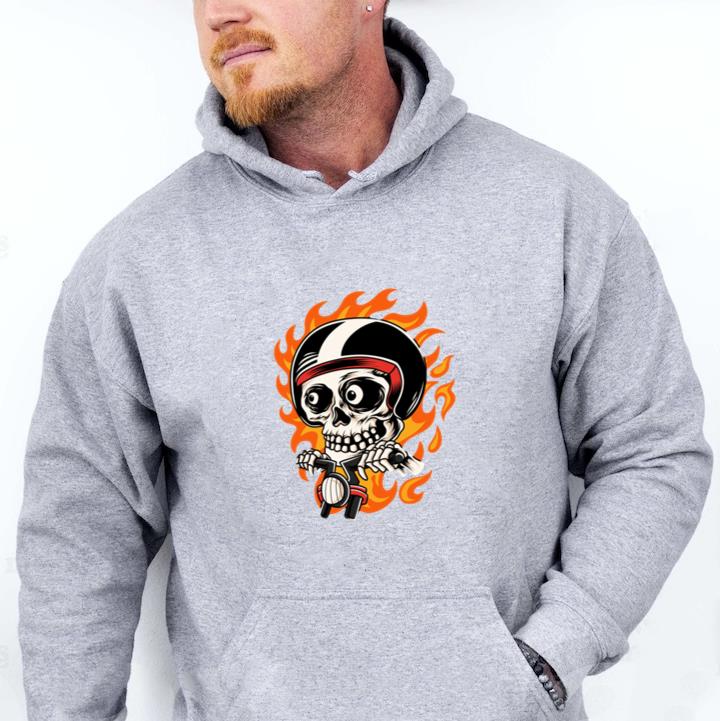 Mechanic Motorbike Joyful Modern Hoodie - Image 3