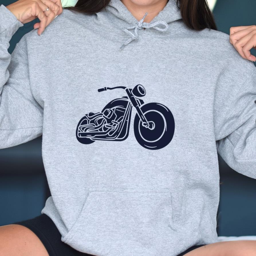 Minimalist Motorcycle Line Art Design For Enthusiasts T Shirt Design Hoodie