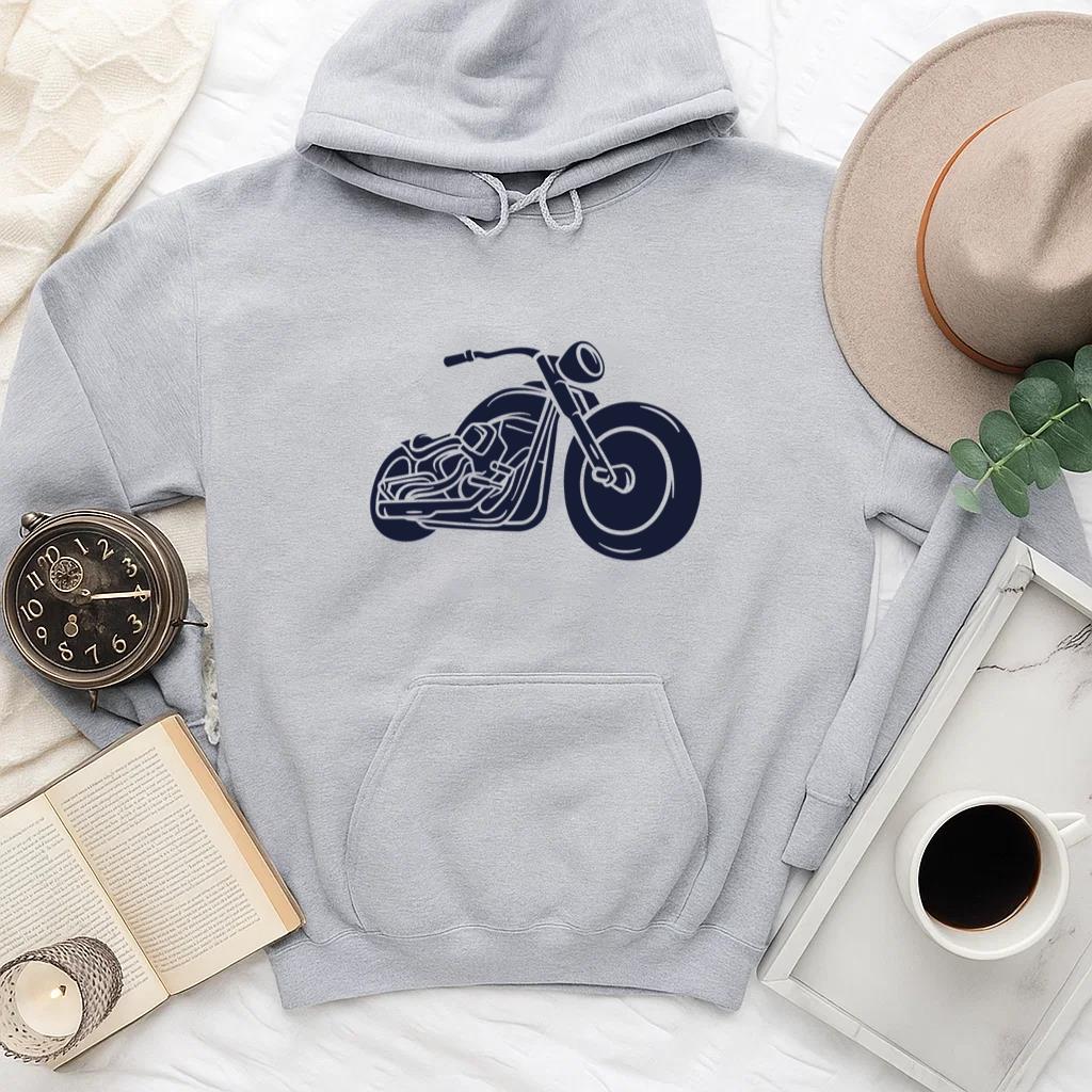Minimalist Motorcycle Line Art Design For Enthusiasts T Shirt Design Hoodie - Image 4
