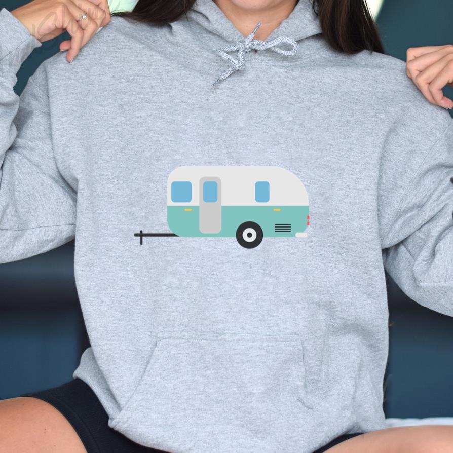 Motor Home Trailer Flat Hoodie