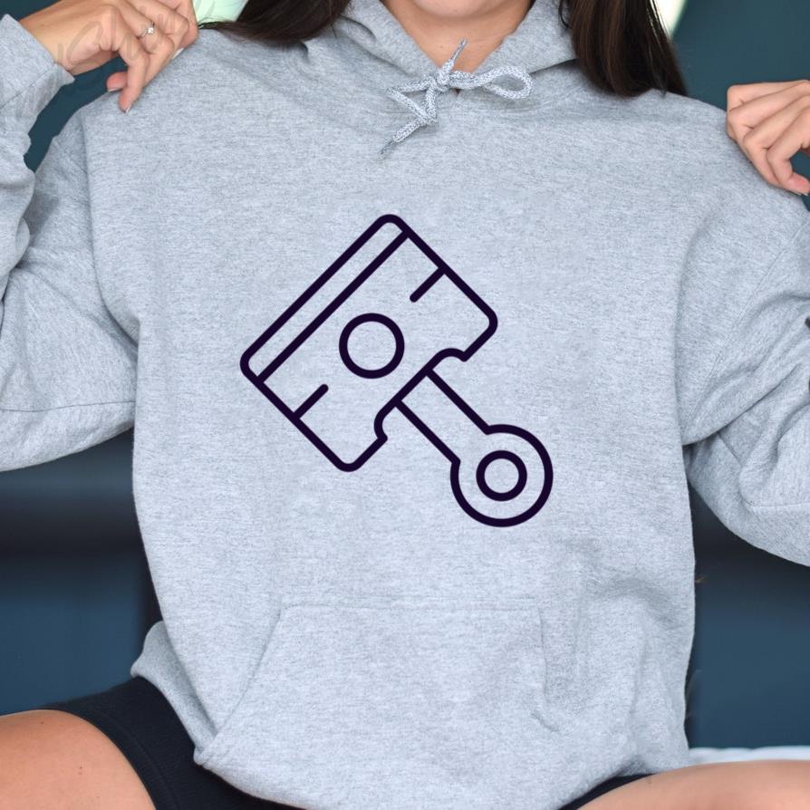 Motorcycle Piston Stroke Icon Hoodie