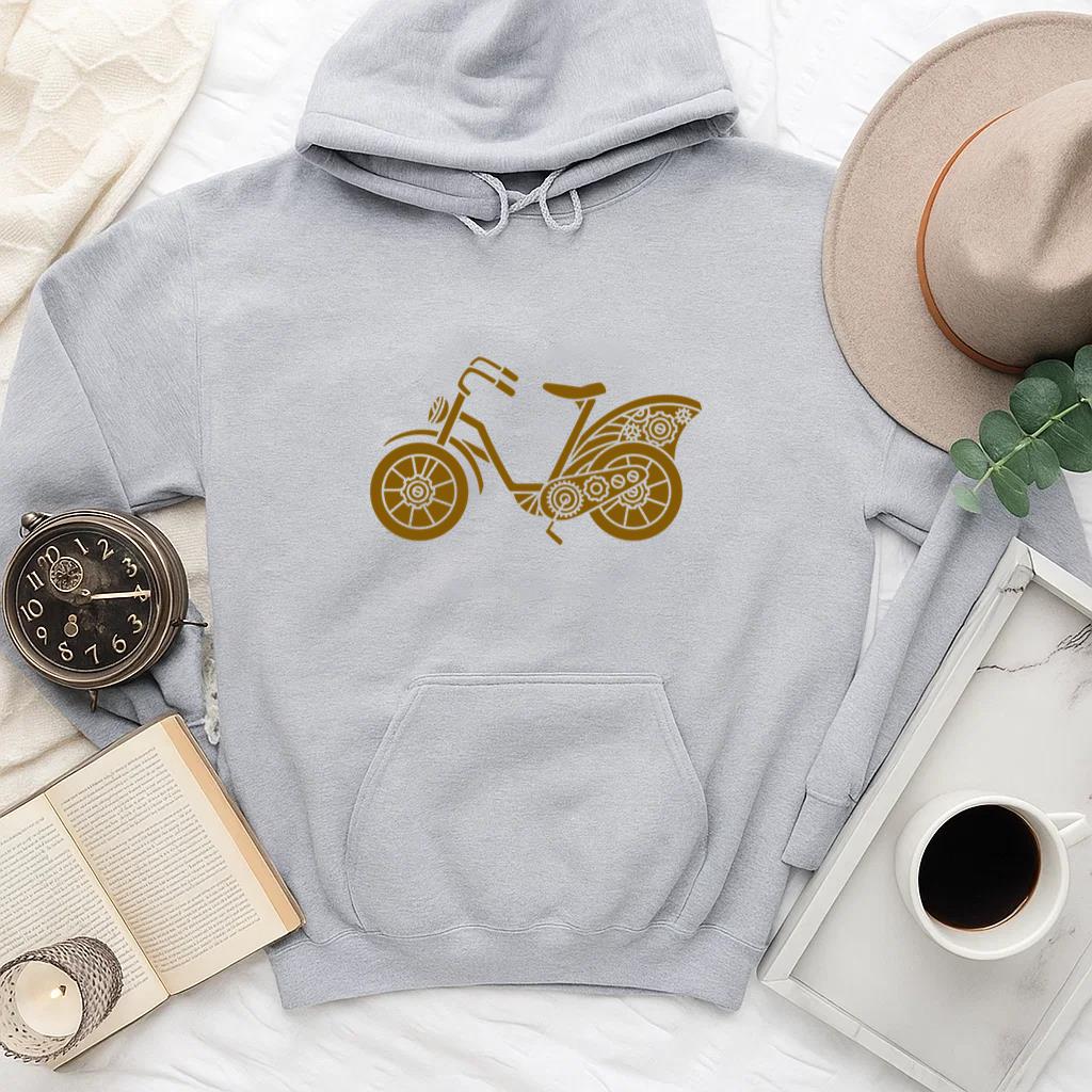 Motorcycle With Gears Hoodie - Image 4