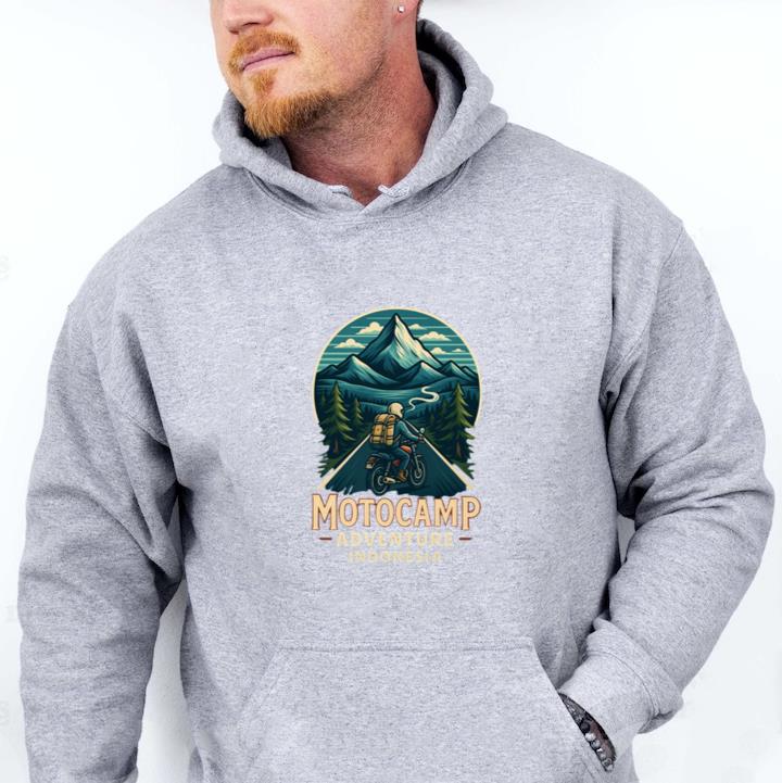 Nature Motorbike Wild Edgy Hoodie - Image 3