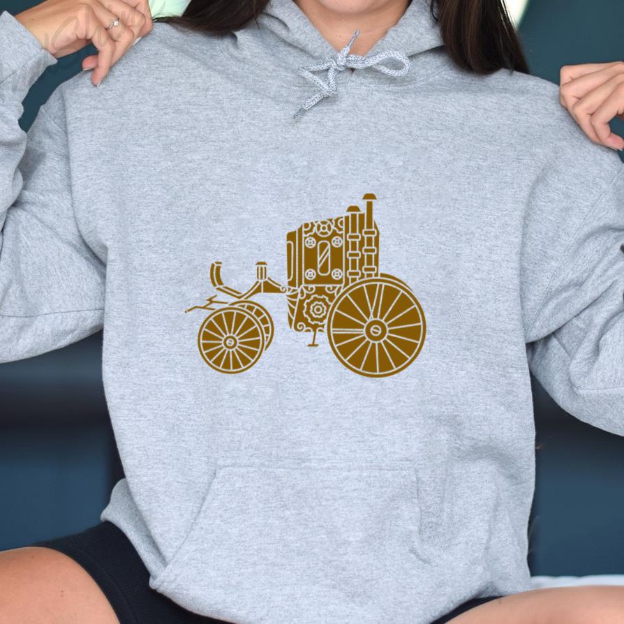 Old Fashioned Steam Engine Hoodie