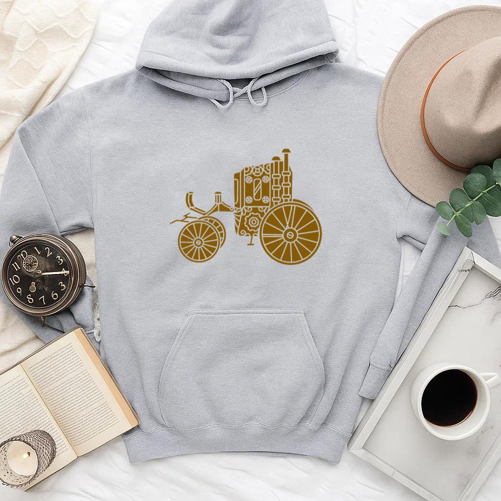 Old Fashioned Steam Engine Hoodie - Image 4