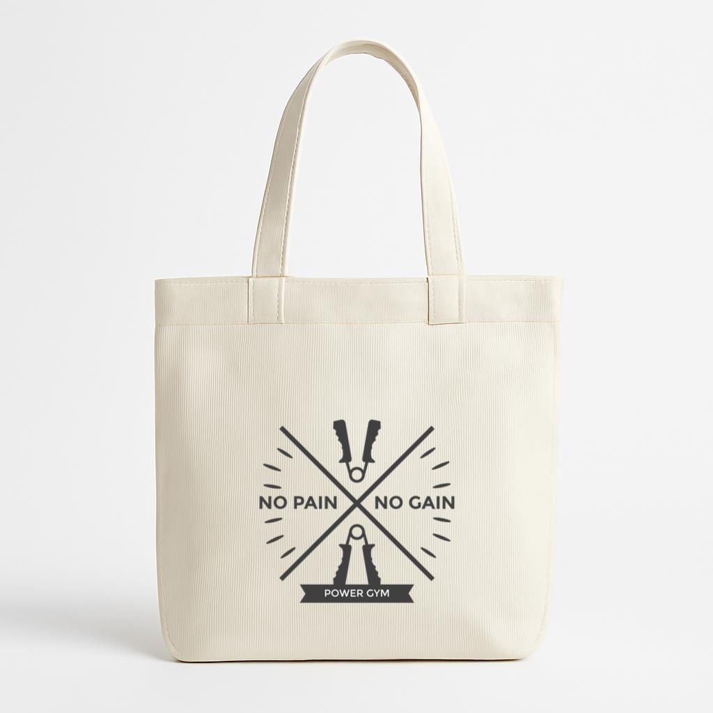 Power Gym Logo Canvas Tote Bag