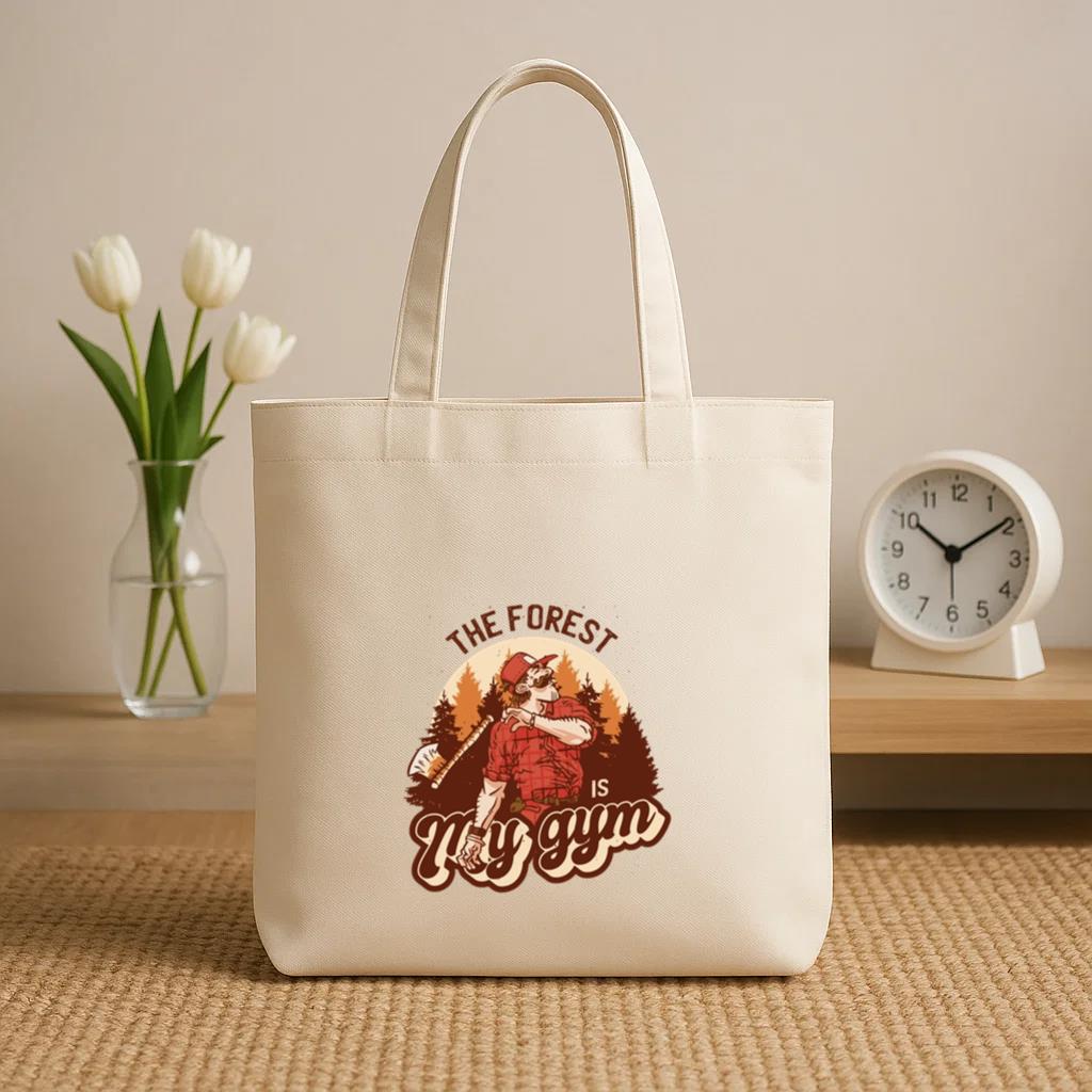 The Forest Is My Gym Canvas Tote Bag - Image 2