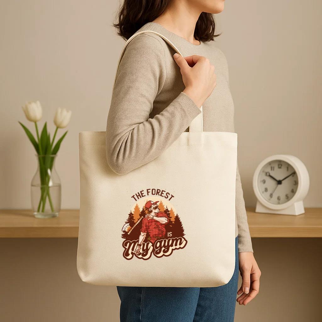 The Forest Is My Gym Canvas Tote Bag - Image 3